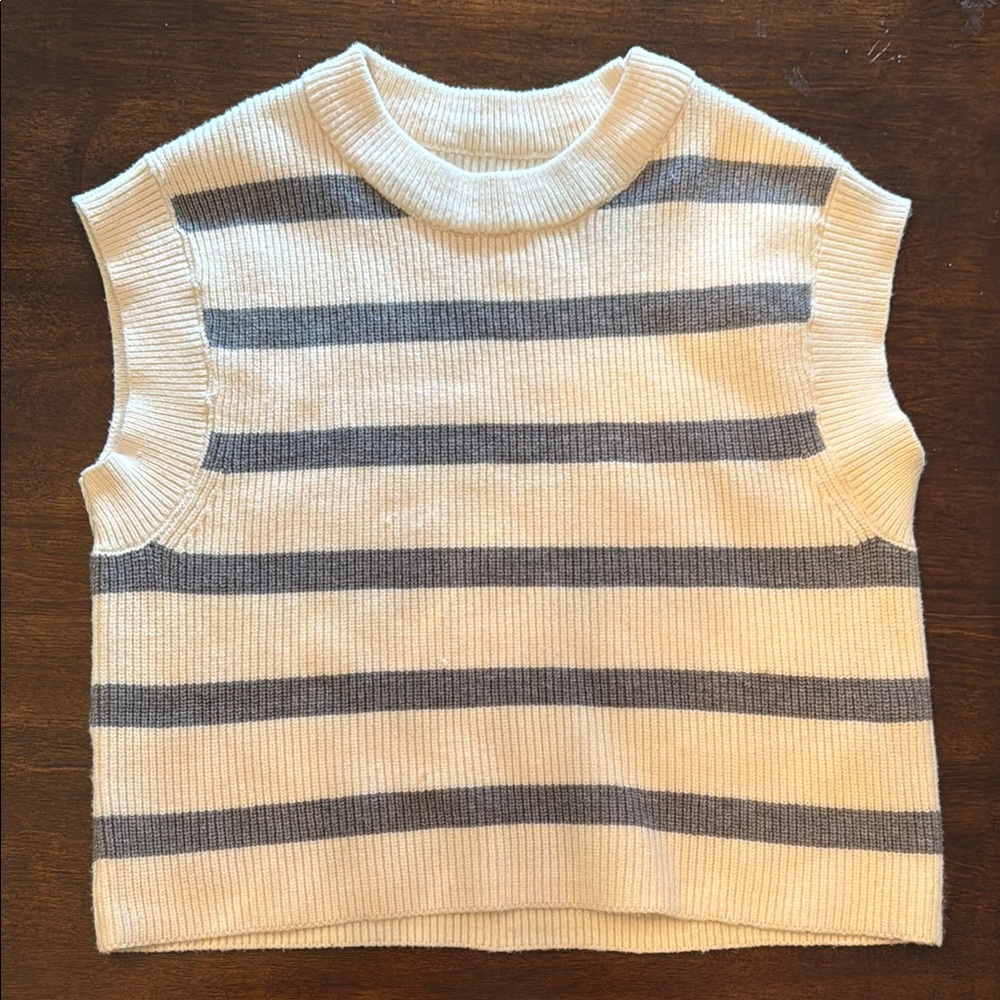 Zara girls 11/12 Striped Sleeveless Knit Top